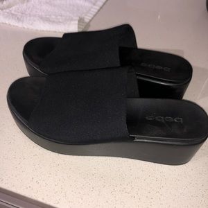 BEBE platform sandals